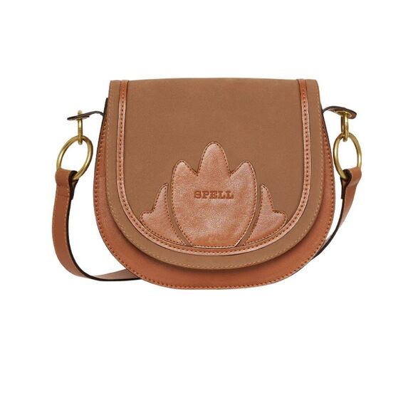 Spell Vista Crossbody Leather/ Suade Bag in Brown NWT - Picture 5 of 10